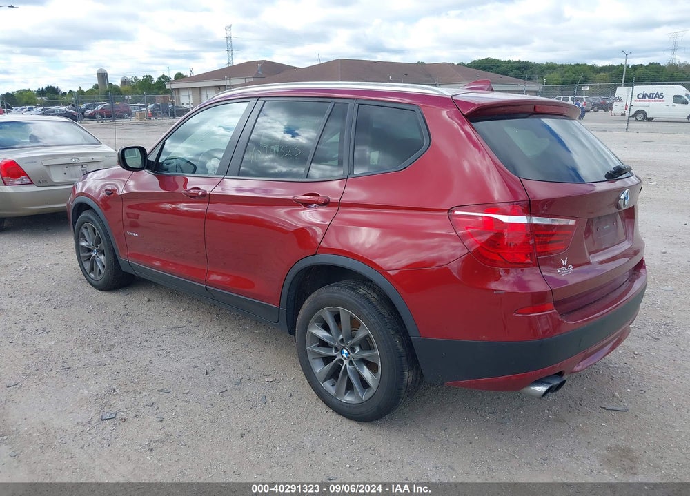 2013 BMW X3 XDRIVE28I VIN: 5UXWX9C58D0A22529