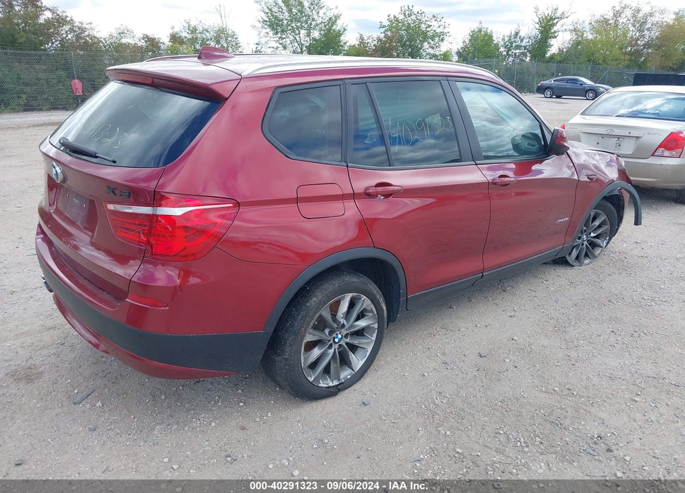 2013 BMW X3 XDRIVE28I VIN: 5UXWX9C58D0A22529