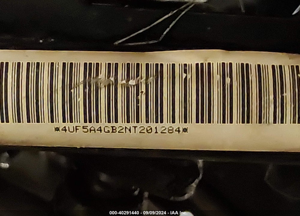 2022 TRACKER 600 VIN: 4UF5A4GB2NT201284