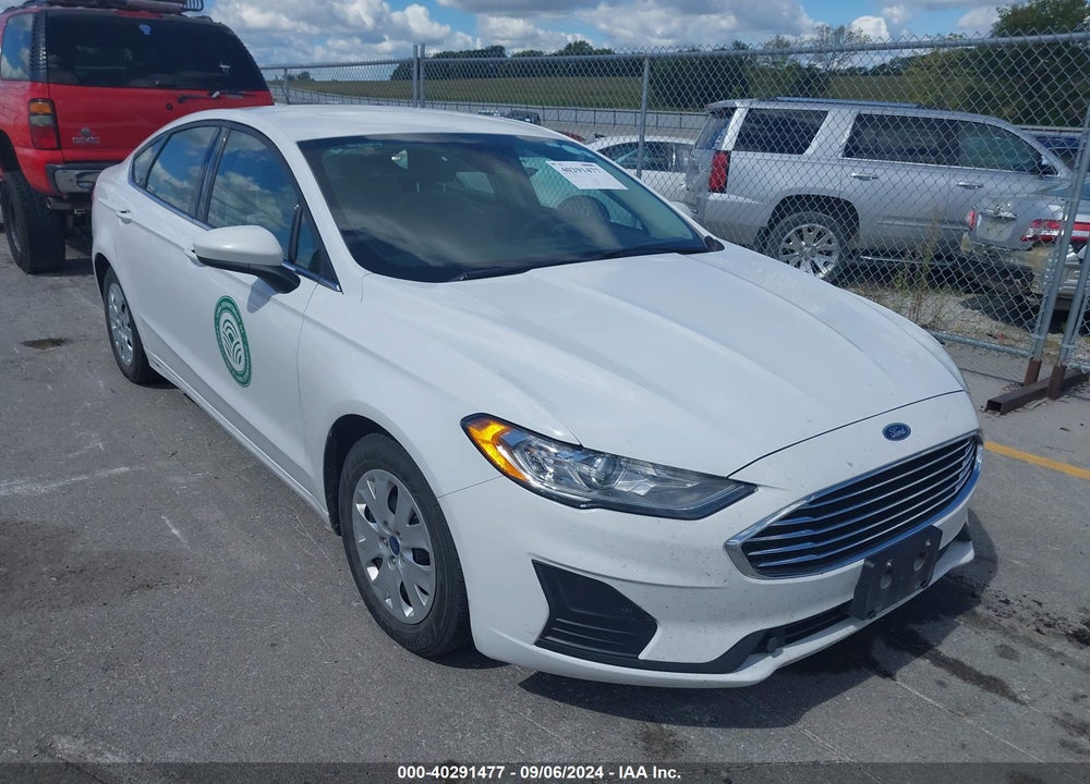 2019 FORD FUSION S VIN: 3FA6P0G79KR278218