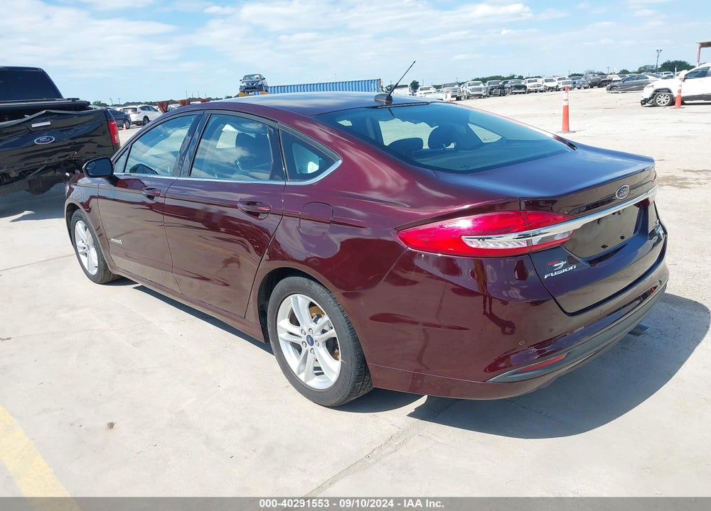 2018 FORD FUSION HYBRID SE VIN: 3FA6P0LU7JR267986