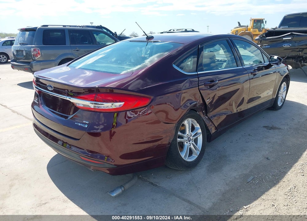 2018 FORD FUSION HYBRID SE VIN: 3FA6P0LU7JR267986