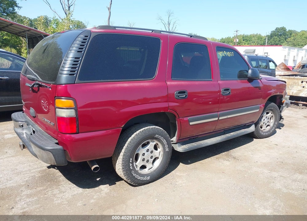 2005 CHEVROLET TAHOE LS VIN: 1GNEK13T55J191077