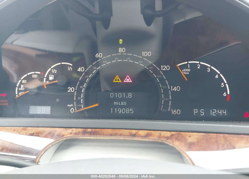 2001 MERCEDES-BENZ S-CLASS BASE A5 VIN: WDBNG78J81A195718