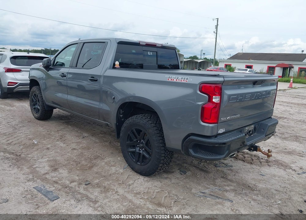 2021 CHEVROLET SILVERADO 1500 4WD SHORT BED LT TRAIL BOSS VIN: 1GCPYFEDXMZ291730