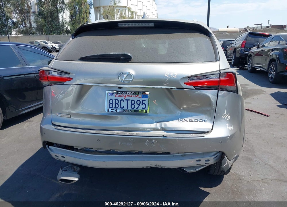 2017 LEXUS NX 200T F SPORT VIN: JTJYARBZ6H2085049