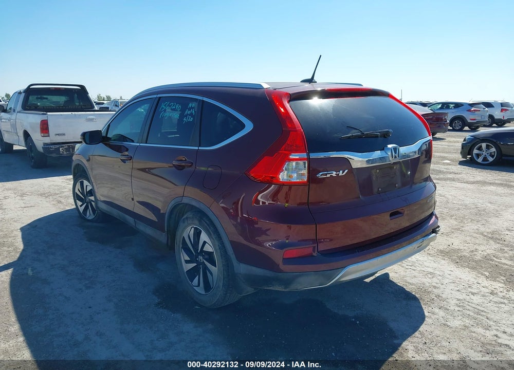 2016 HONDA CR-V TOURING VIN: 5J6RM3H96GL030302