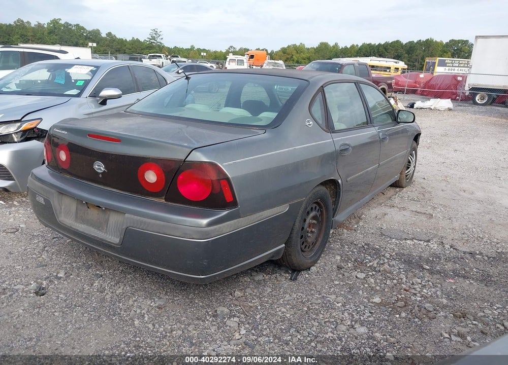2004 CHEVROLET IMPALA VIN: 2G1WF52E949392754