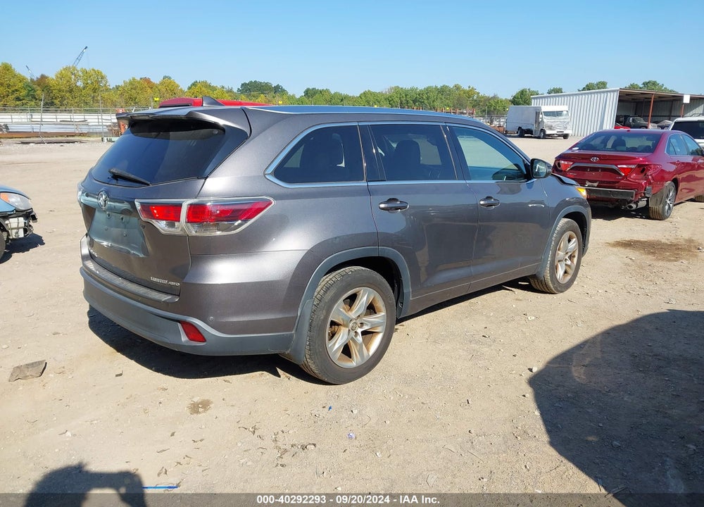 2016 TOYOTA HIGHLANDER LIMITED PLATINUM V6 VIN: 5TDDKRFH0GS269264