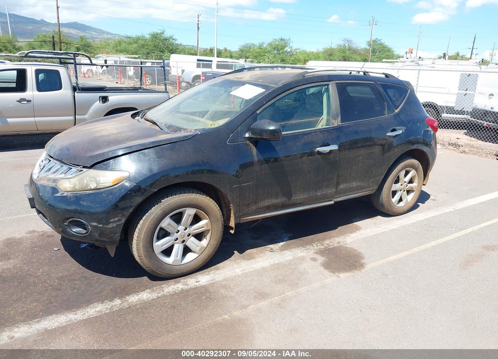 2009 NISSAN MURANO S VIN: JN8AZ18W59W200248