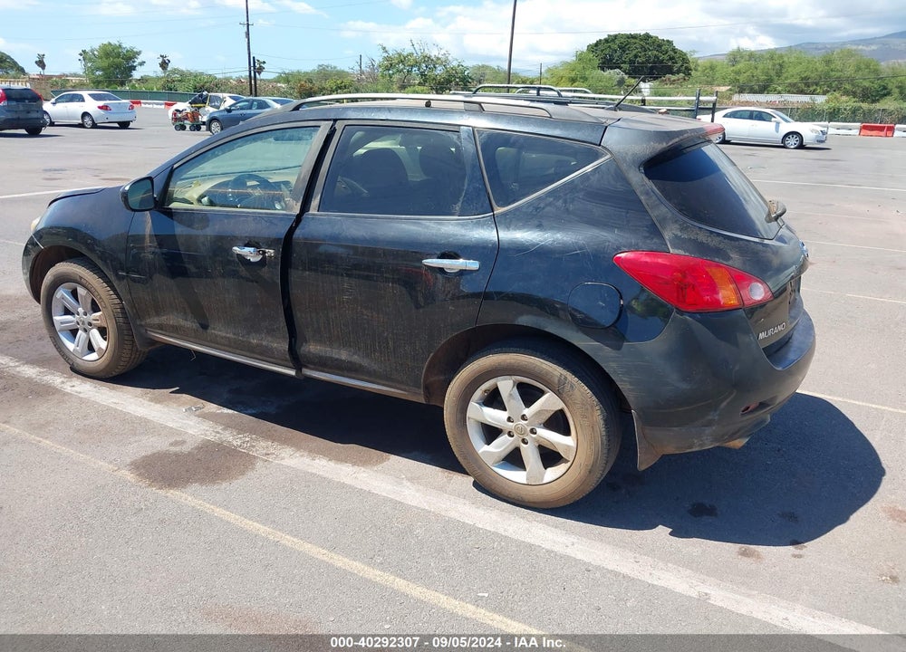 2009 NISSAN MURANO S VIN: JN8AZ18W59W200248