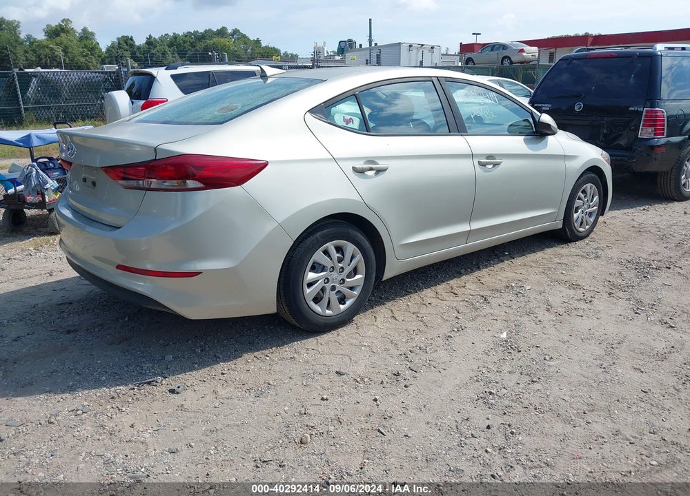2017 HYUNDAI ELANTRA SE VIN: KMHD74LF6HU110748