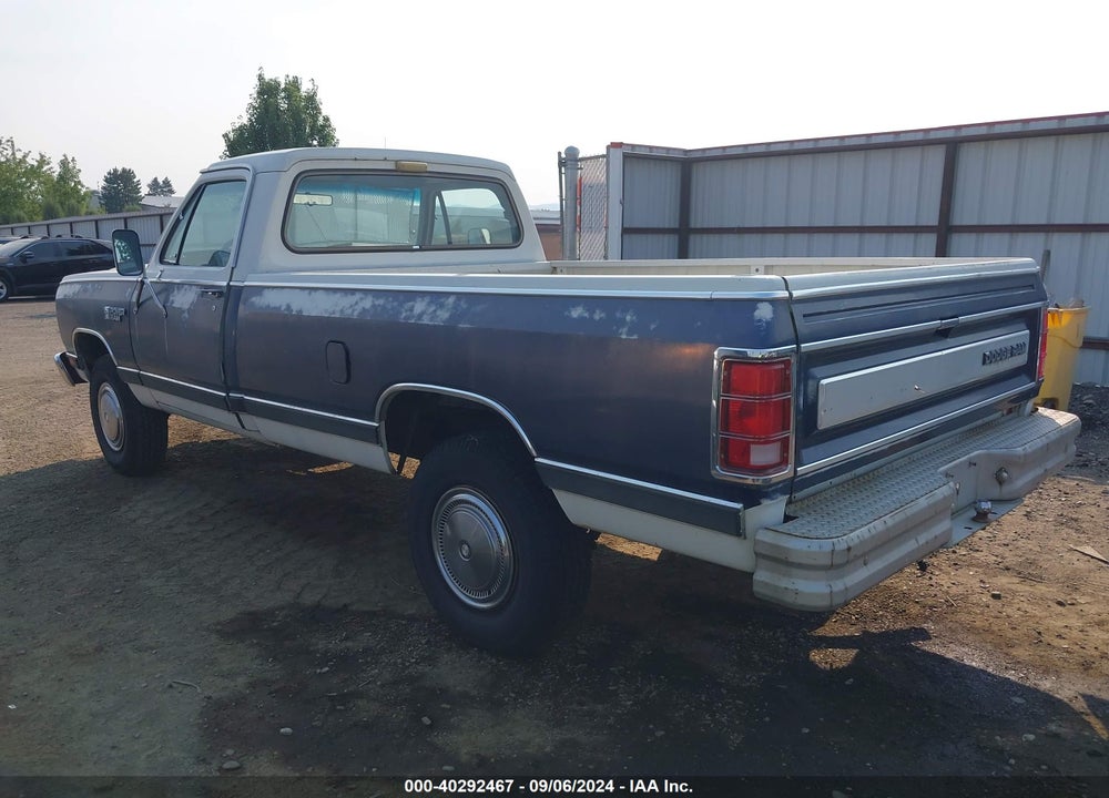 1986 DODGE W-SERIES W200/W250 VIN: 1B7KW24W6GS000293