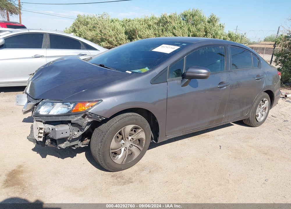 2014 HONDA CIVIC LX VIN: 2HGFB2F55EH557834