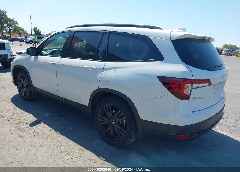 2021 HONDA PILOT AWD BLACK EDITION VIN: 5FNYF6H70MB058283