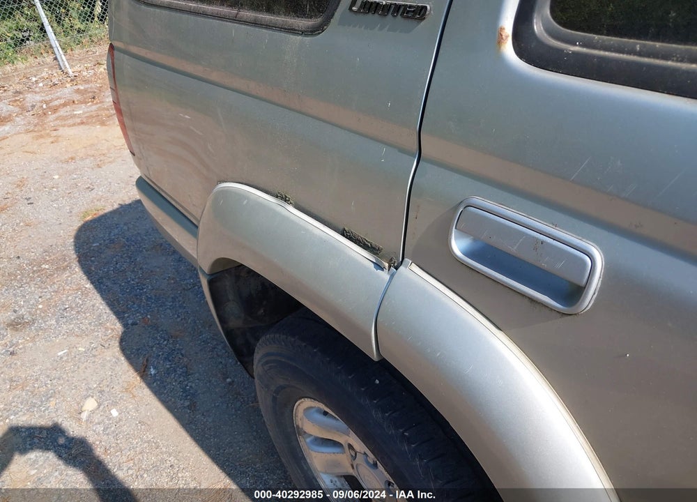 1999 TOYOTA 4RUNNER LIMITED V6 VIN: JT3HN87R9X9031037