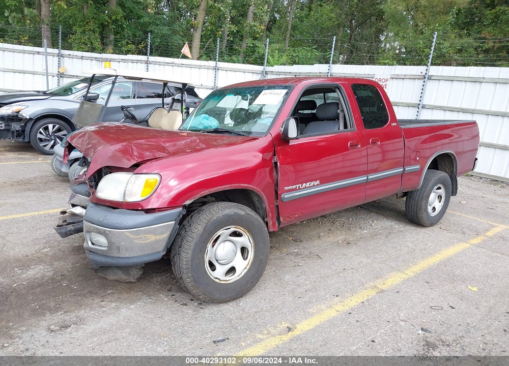 2002 TOYOTA TUNDRA SR5 V8 VIN: 5TBBT44102S223772