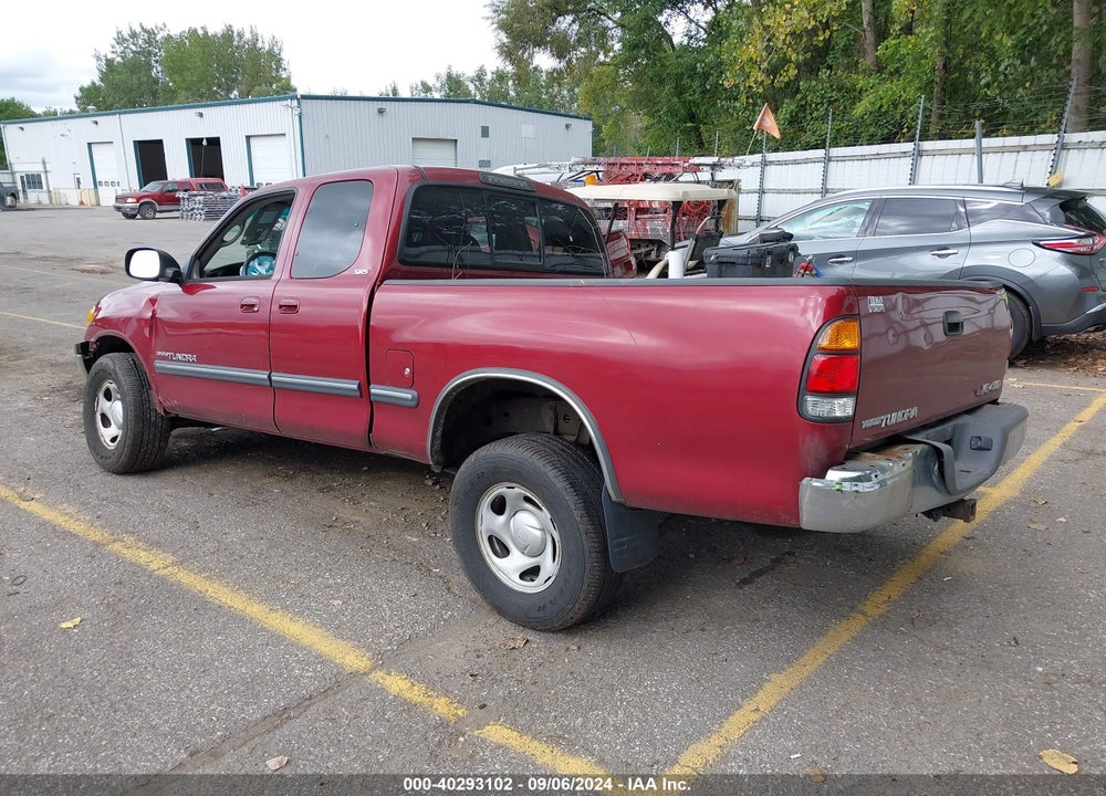2002 TOYOTA TUNDRA SR5 V8 VIN: 5TBBT44102S223772