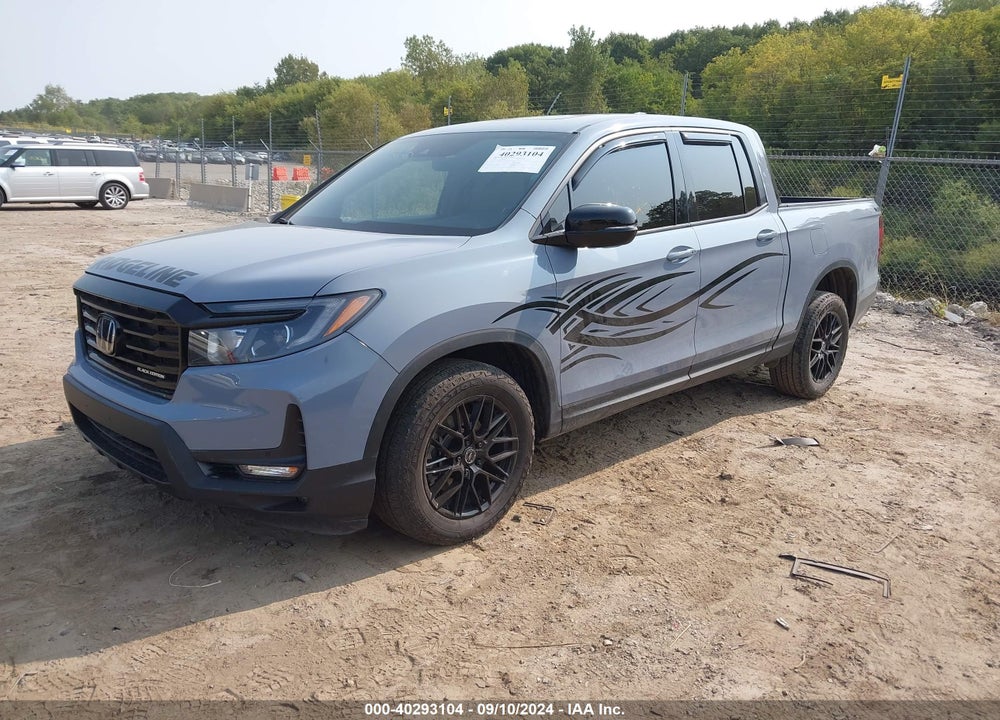2022 HONDA RIDGELINE BLACK EDITION VIN: 5FPYK3F81NB039675