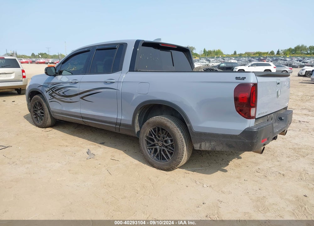 2022 HONDA RIDGELINE BLACK EDITION VIN: 5FPYK3F81NB039675