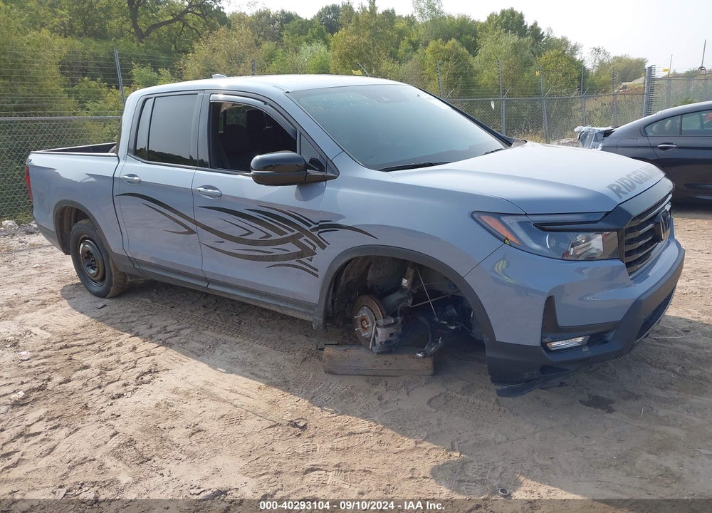 2022 HONDA RIDGELINE BLACK EDITION VIN: 5FPYK3F81NB039675