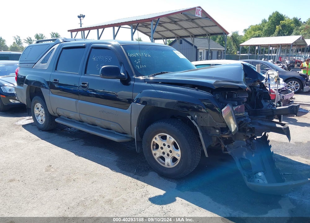 2002 CHEVROLET AVALANCHE 1500 VIN: 3GNEK13T82G119478