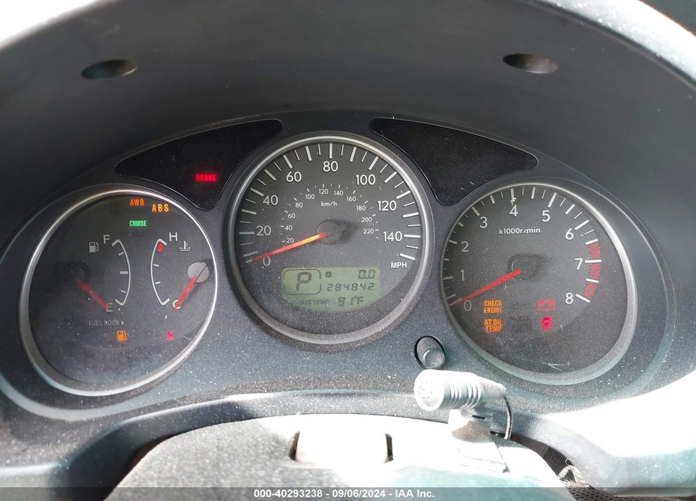 2005 SUBARU FORESTER 2.5XT VIN: JF1SG696X5H720919