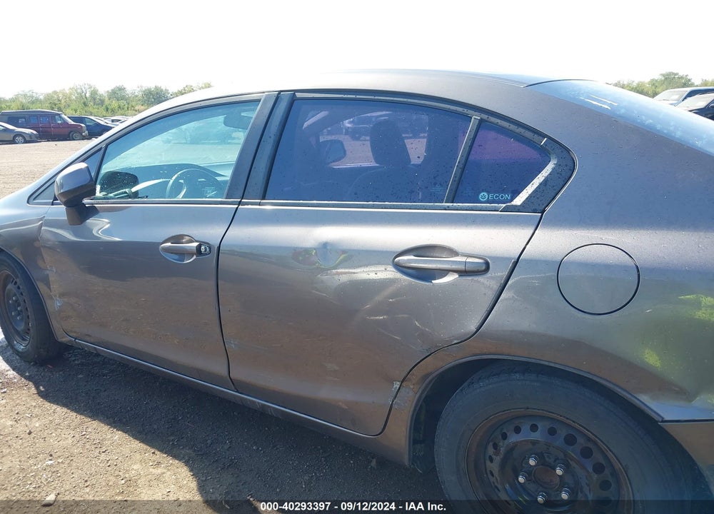 2012 HONDA CIVIC LX VIN: 19XFB2F51CE063476