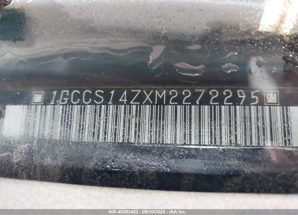 1991 CHEVROLET S TRUCK S10 VIN: 1GCCS14ZXM2272295