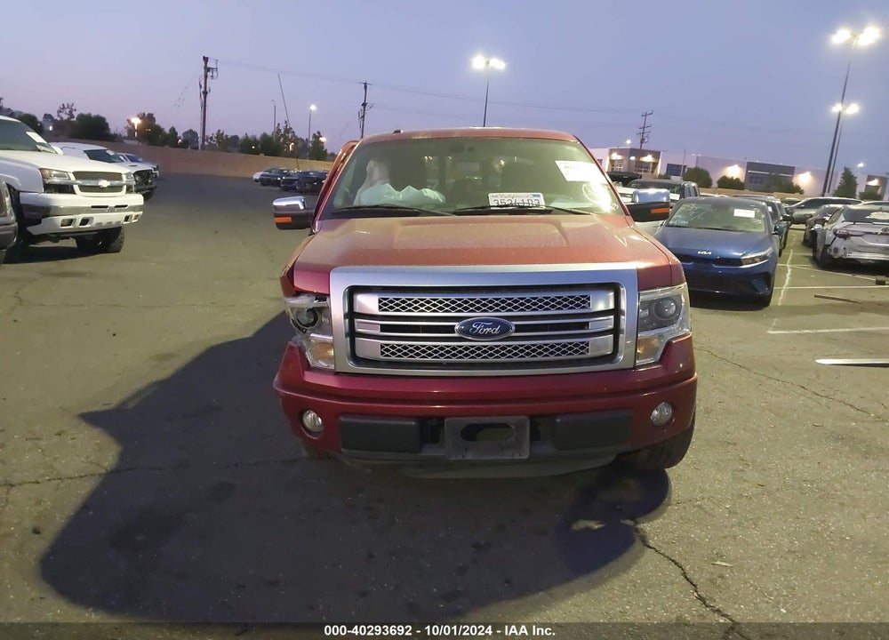 2013 FORD F-150 PLATINUM VIN: 1FTFW1CF5DFA53908