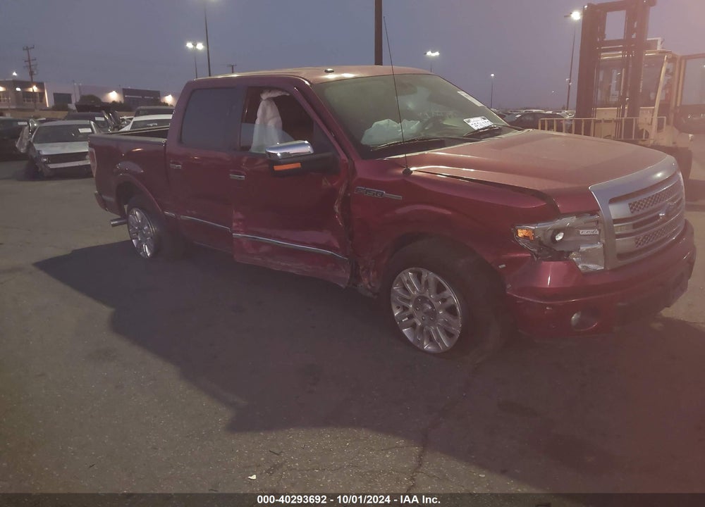2013 FORD F-150 PLATINUM VIN: 1FTFW1CF5DFA53908