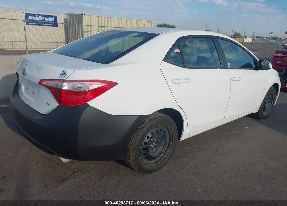 2016 TOYOTA COROLLA LE VIN: 5YFBURHEXGP488939
