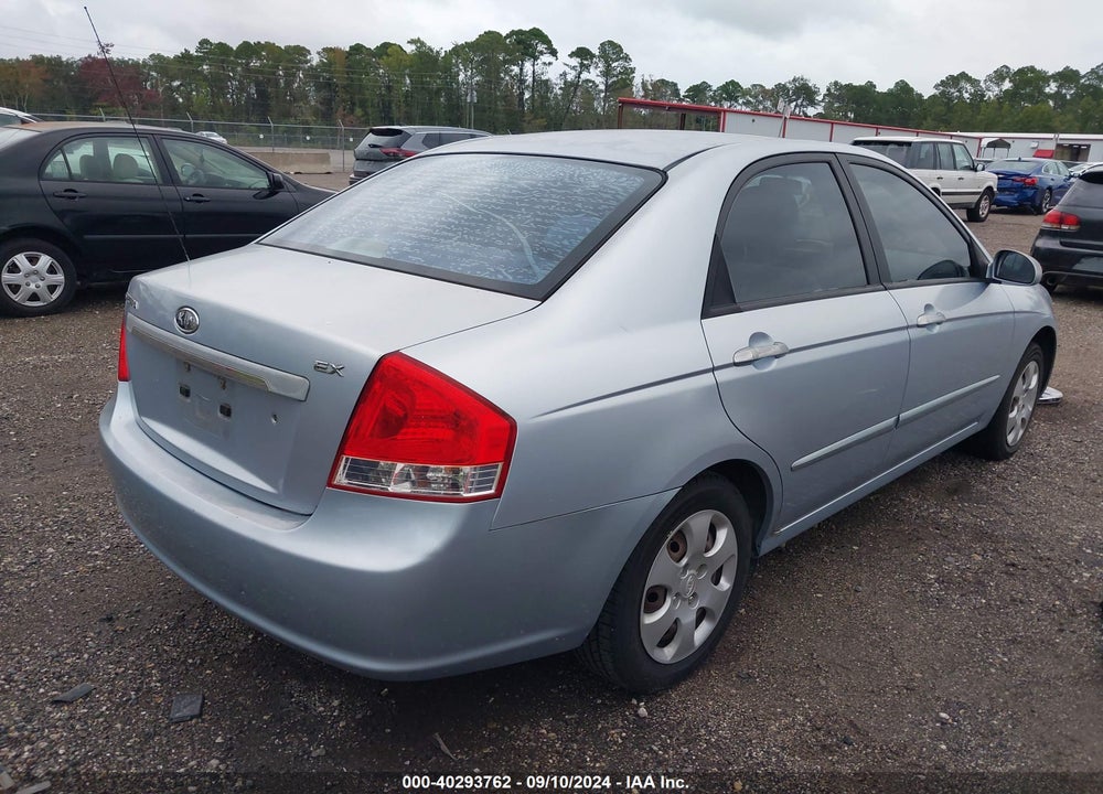 2008 KIA SPECTRA EX VIN: KNAFE121585574418