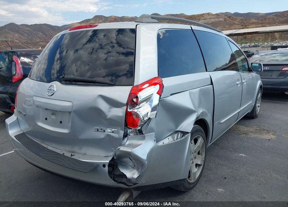 2006 NISSAN QUEST 3.5 SE VIN: 5N1BV28U86N106989