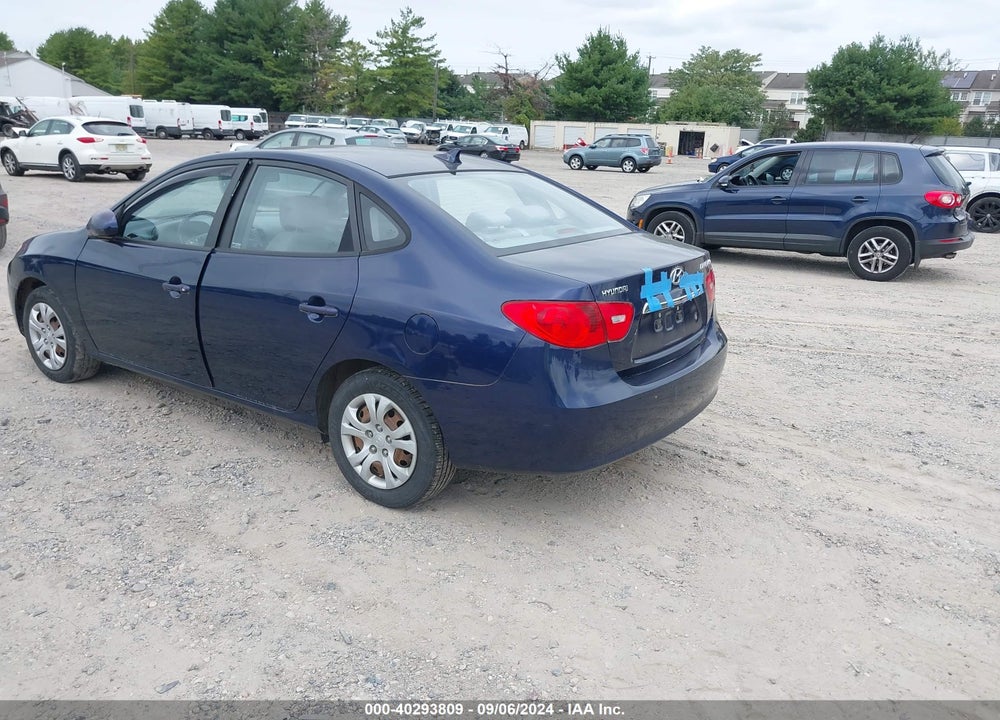 2010 HYUNDAI ELANTRA BLUE VIN: KMHDU4AD5AU837296