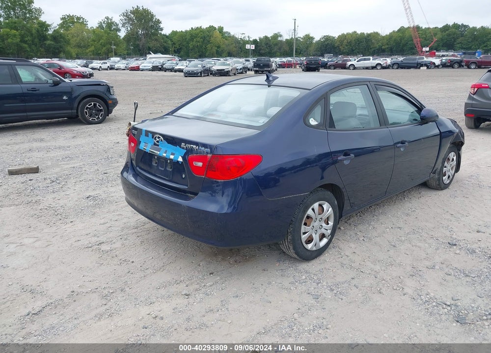 2010 HYUNDAI ELANTRA BLUE VIN: KMHDU4AD5AU837296