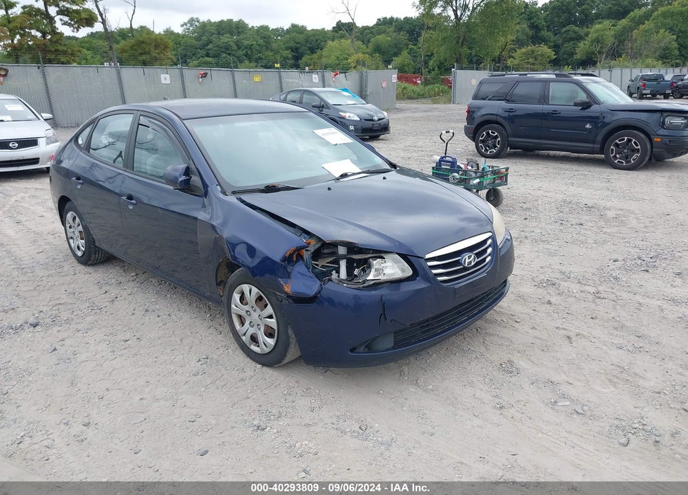 2010 HYUNDAI ELANTRA BLUE VIN: KMHDU4AD5AU837296