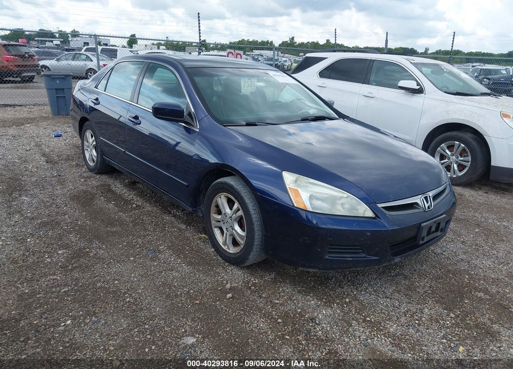 2007 HONDA ACCORD 2.4 EX VIN: 1HGCM56787A165190