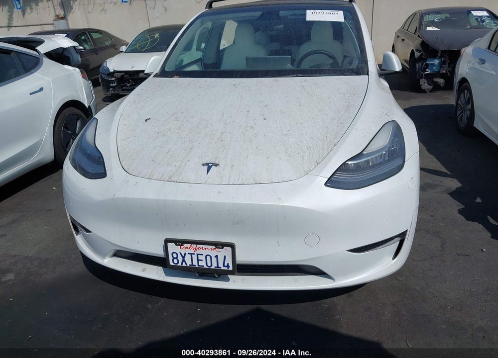 2021 TESLA MODEL Y LONG RANGE DUAL MOTOR ALL-WHEEL DRIVE VIN: 5YJYGDEE6MF212404