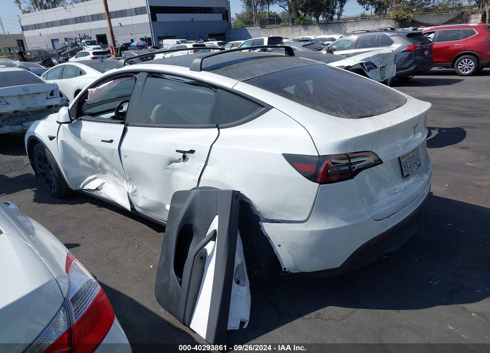 2021 TESLA MODEL Y LONG RANGE DUAL MOTOR ALL-WHEEL DRIVE VIN: 5YJYGDEE6MF212404