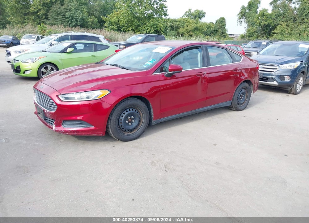 2013 FORD FUSION S VIN: 3FA6P0G7XDR271958