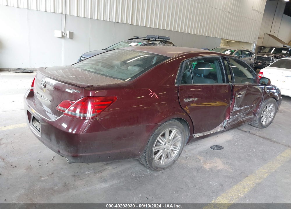 2008 TOYOTA AVALON LIMITED VIN: 4T1BK36B78U257007