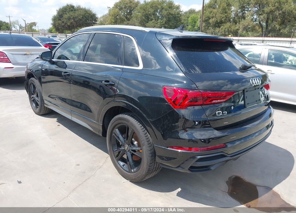 2022 AUDI Q3 PREMIUM PLUS 45 TFSI S LINE QUATTRO TIPTRONIC VIN: WA1EECF30N1066697