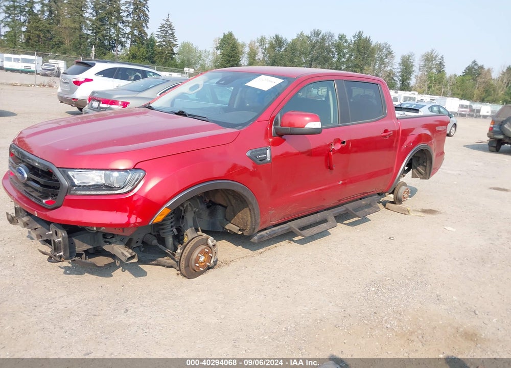 2022 FORD RANGER LARIAT VIN: 1FTER4FH2NLD22385