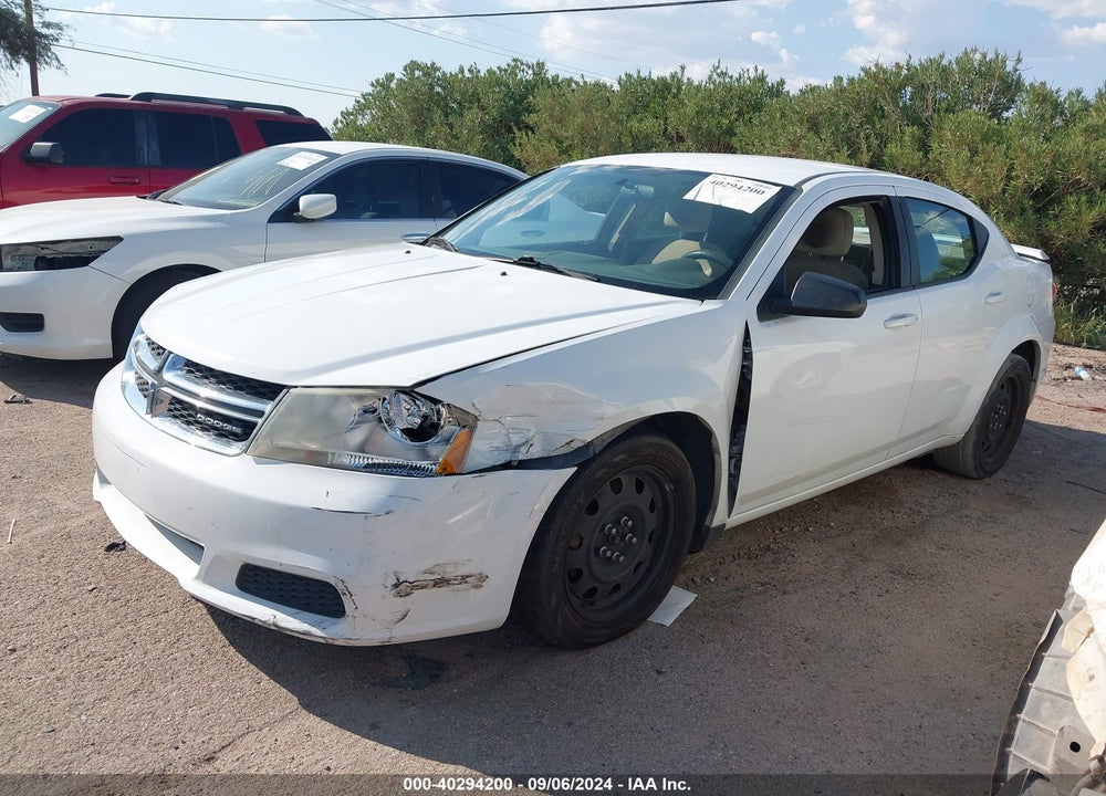 2012 DODGE AVENGER SE VIN: 1C3CDZAB0CN111603