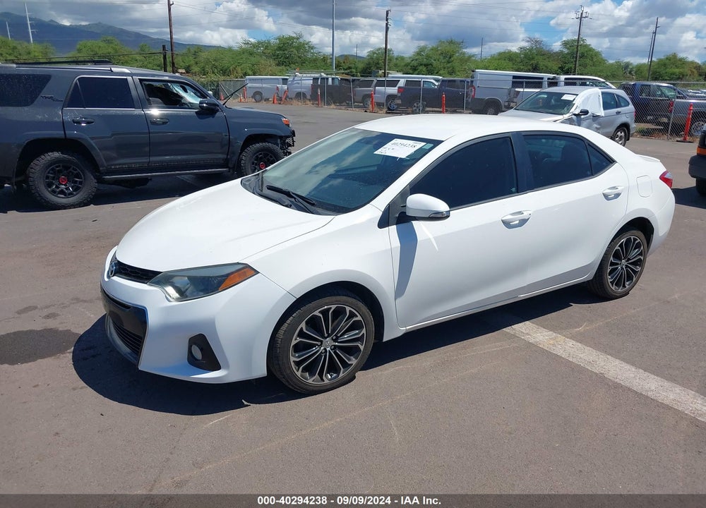 2016 TOYOTA COROLLA VIN: 5YFBURHE0GP549991