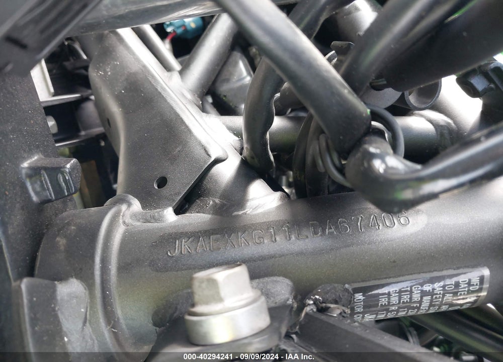 2020 KAWASAKI EX400 VIN: JKAEXKG11LDA67406