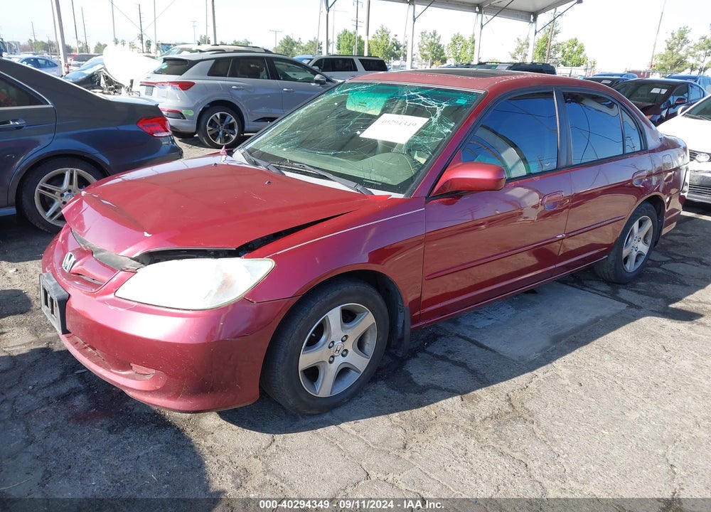 2005 HONDA CIVIC EX VIN: 2HGES26725H541653