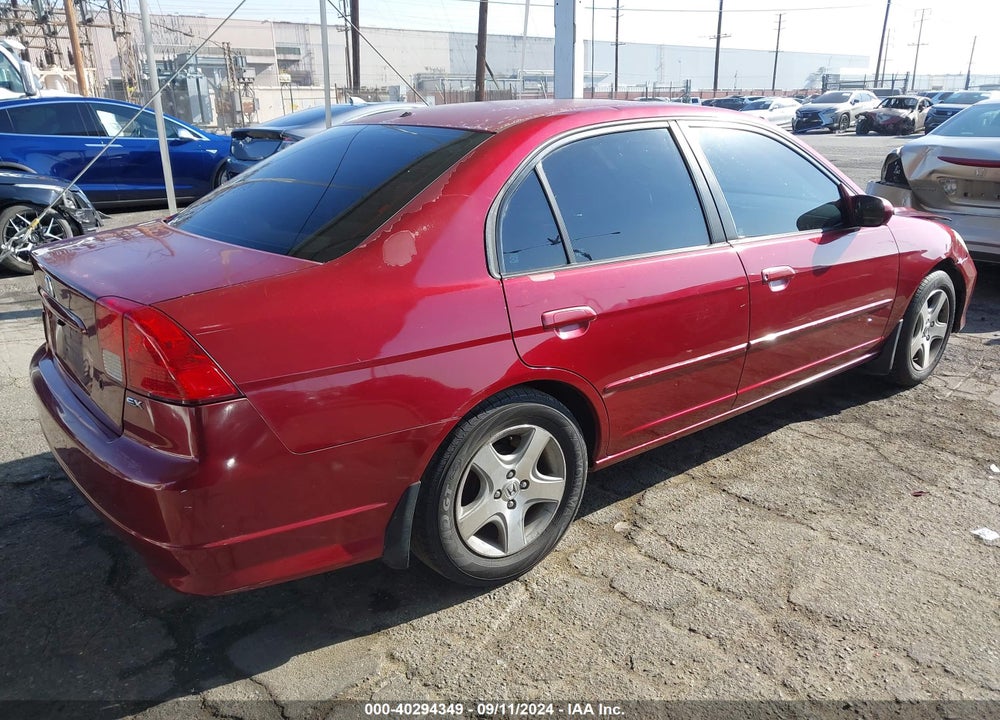 2005 HONDA CIVIC EX VIN: 2HGES26725H541653