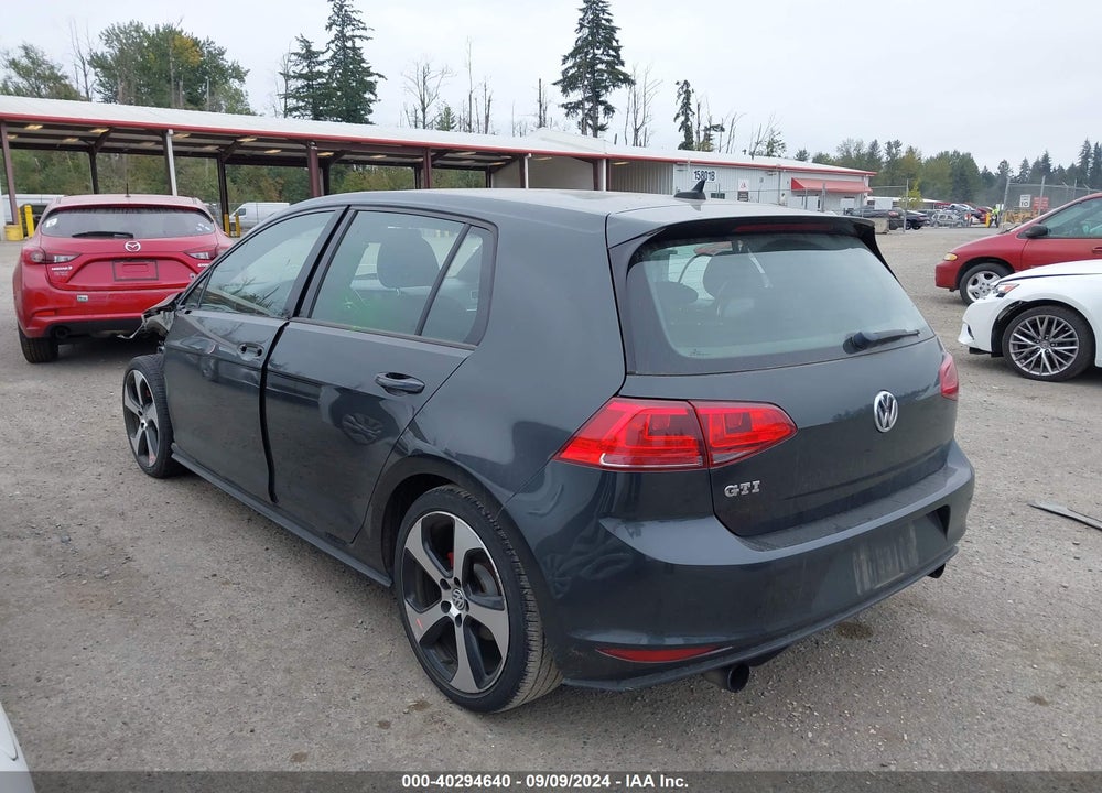 2017 VOLKSWAGEN GOLF GTI AUTOBAHN 4-DOOR/S 4-DOOR/SE 4-DOOR/SPORT 4-DOOR VIN: 3VW4T7AU9HM014410